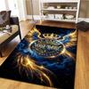 Al Nassr Crest Custom Name Carpet Rug For Living Room Bedroom Home Sofa Decoration Kids Play Nonslip Floor Mat