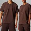 Adidas Originals Clover X Pharrell Williams Solid Color Crew Neck Sports Short Sleeve Tee Unisex Tops Brown HI2956