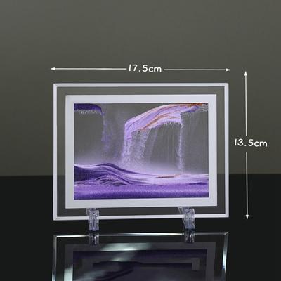 Grace 3D Piccoli regali Decorazioni per la casa Ornamenti di paesaggi di sabbia di mare Arte delle sabbie mobili Pittura con sabbia a clessidra
