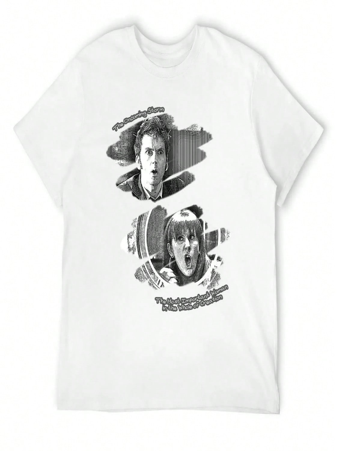 The Doctor And Donna Noble (Without DW Logo) T-Shirt Anime T-Shirt Anime Shirt unisexs Graphic T-Shirts Hip Hop S разноцветный