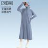 Sunscreen Clothing Women's 1011 Summer New UV Protection Ice Silk Dress Color Printing Long Sunscreen Clothing Long Dress