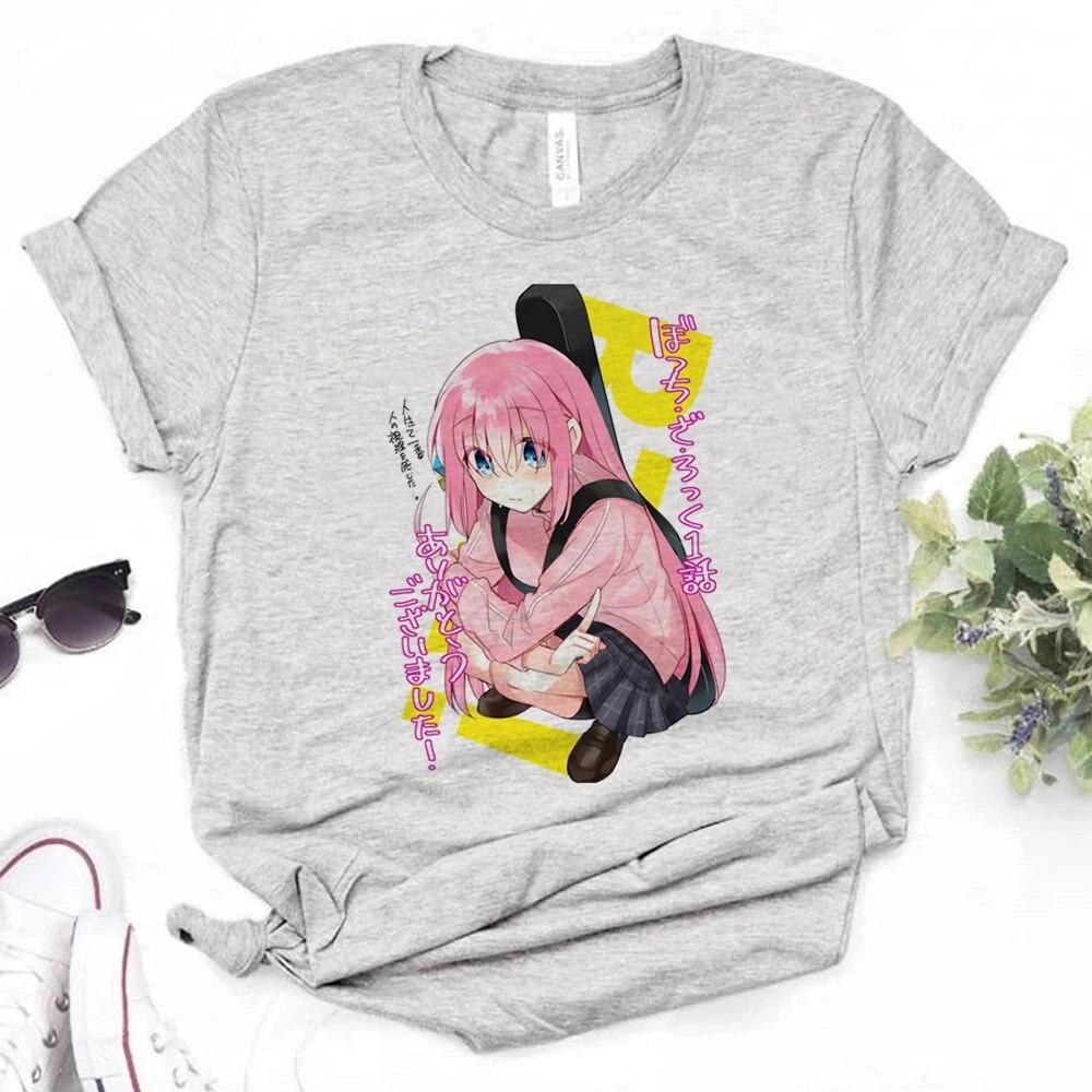 Bocchi the Rock t shirt women summer funny graphic t-shirts girl manga designer graphic clothes Unisex