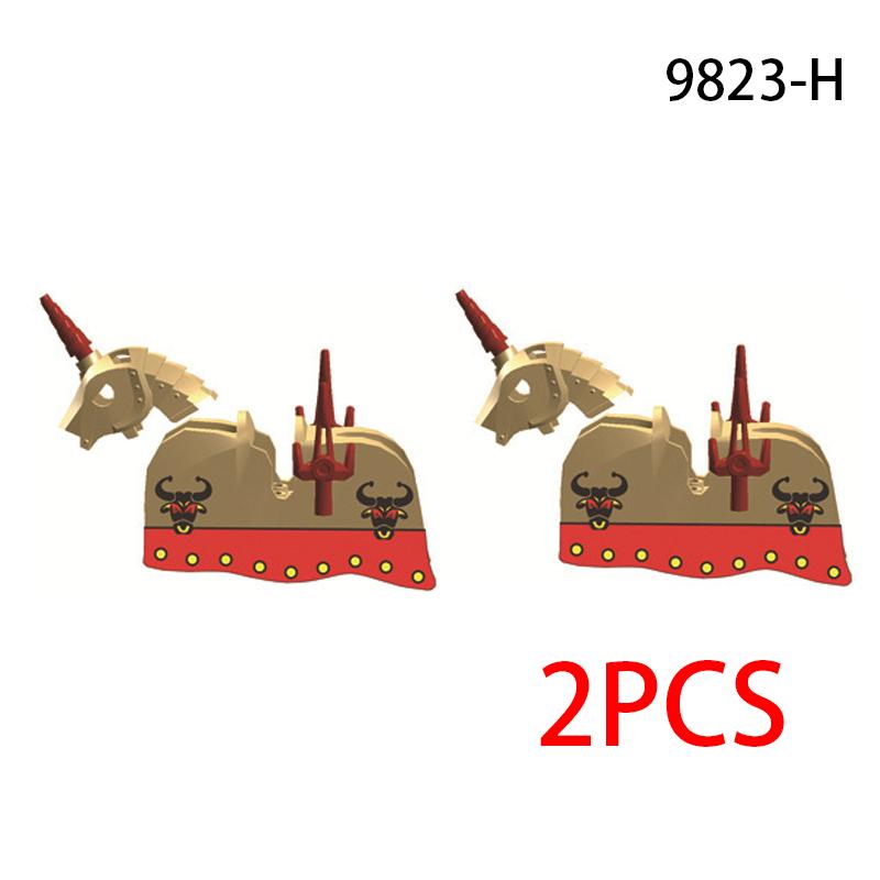 Skeleton Soldier Army King Knight Undead Horse Warrior Bricks Building Block Ringwraith Saddle Roman Soldiers Sword Waffen Toys