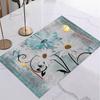 Wooden Daisy Flowers Print Placemat Table Placemats Linen Placemats Durable Hand Washable Perfect for Parties & Home Decor