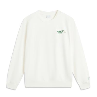 Li Ning Sportovní lifestylová série Americká móda Všestranný Pohodlný Ležérní Jednoduchý Volný Kulatý výstřih Pletený Pulovr Mikina Pánská mikina AWDV377-5