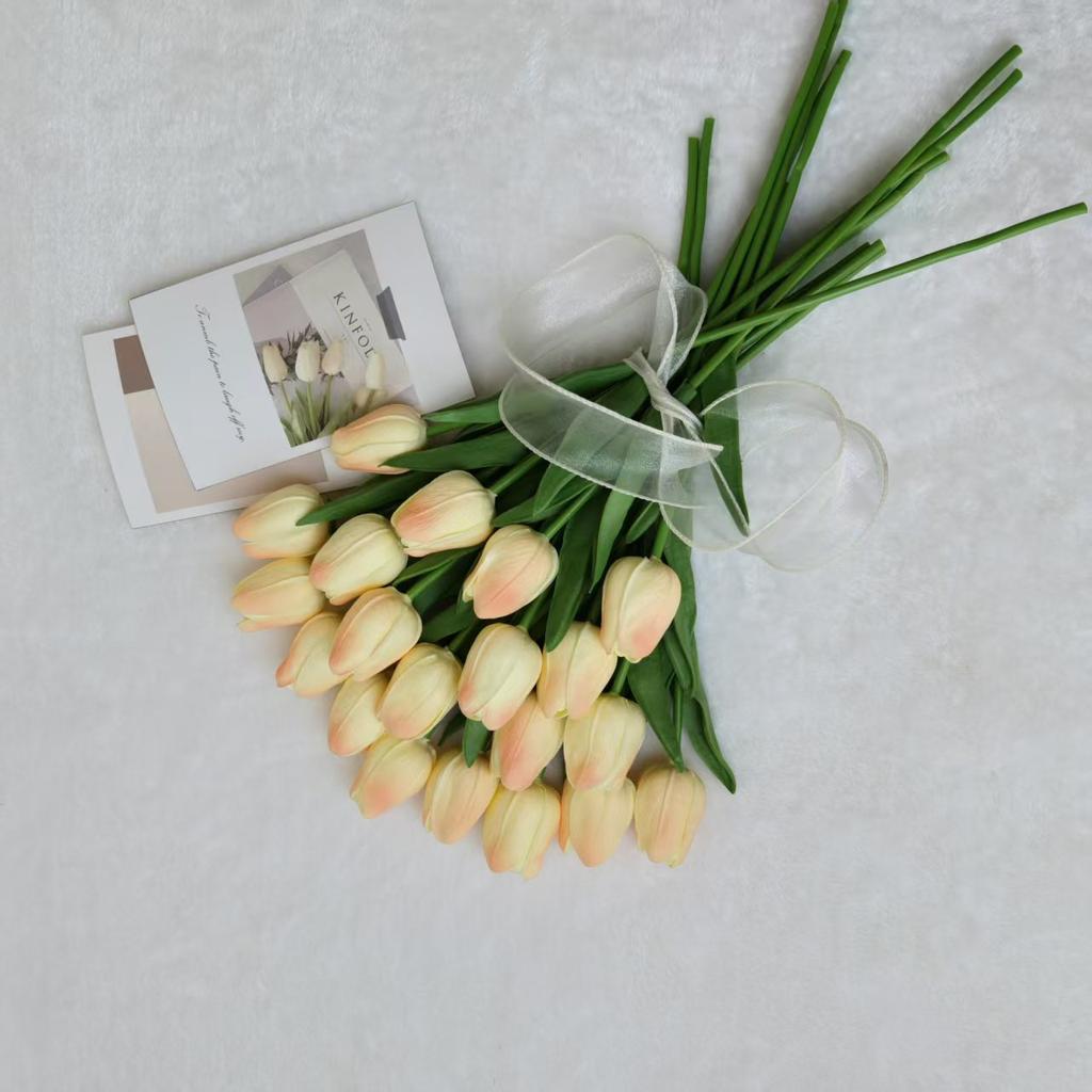 Tulip Simulation Flower, Fake Flower Prop, Plastic Material, Wedding Decoration, Living Room Bouquet Prop