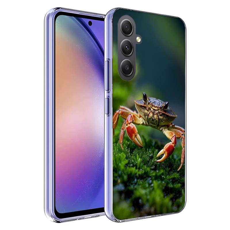Unique Animal Crab Phone Case for Samsung A17 A37 A57 A07 A16 A26 A36 A56 A06 A02S A12 A22 A32 A52S A04S A14 A24 A34 A54 A03 A13