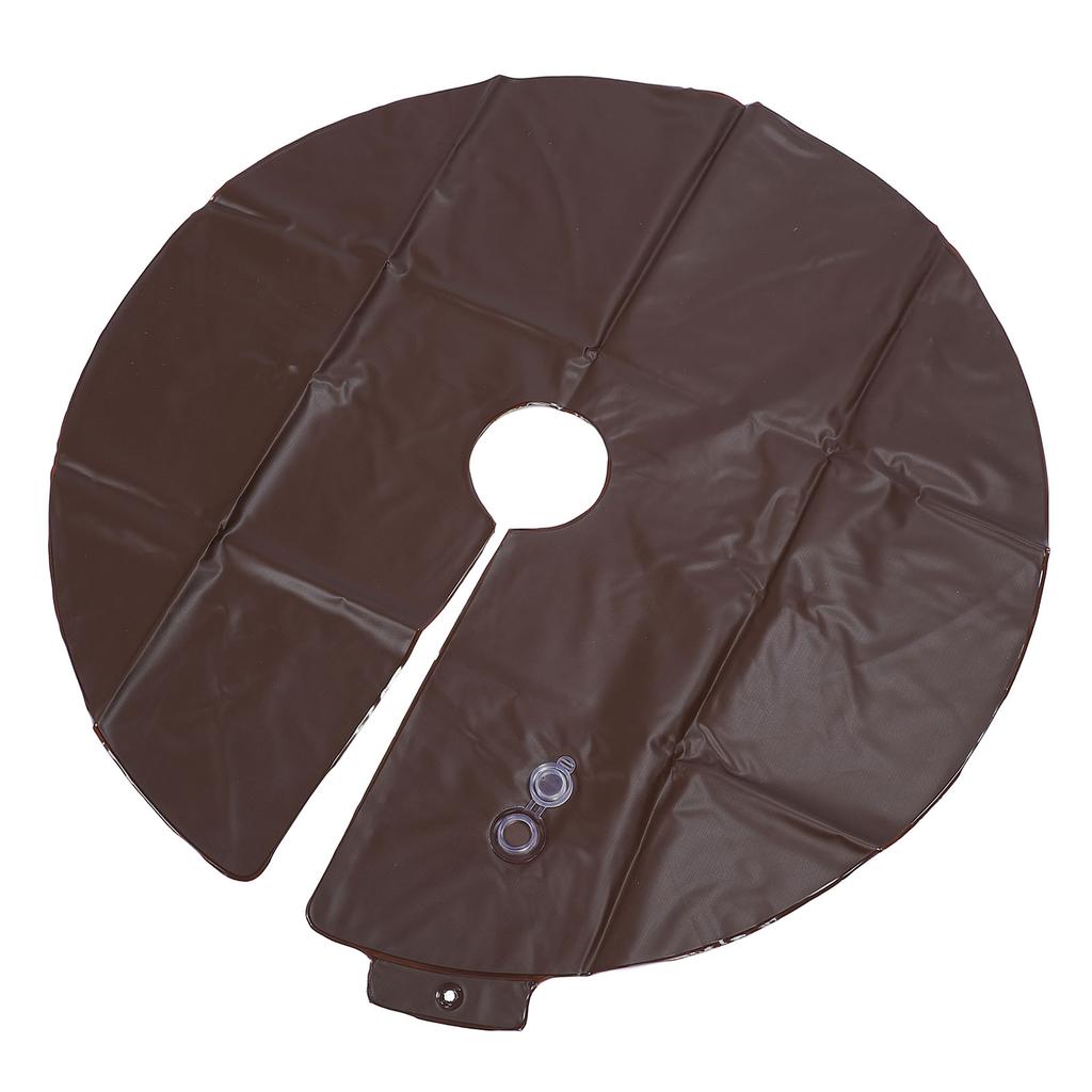 Tree Watering Ring PVC 15 Gallon 35.4 Inch Drip Irrigation System Water Pouch Round Watering Bag for Planting Gardening Trees and Shrubs Coffee