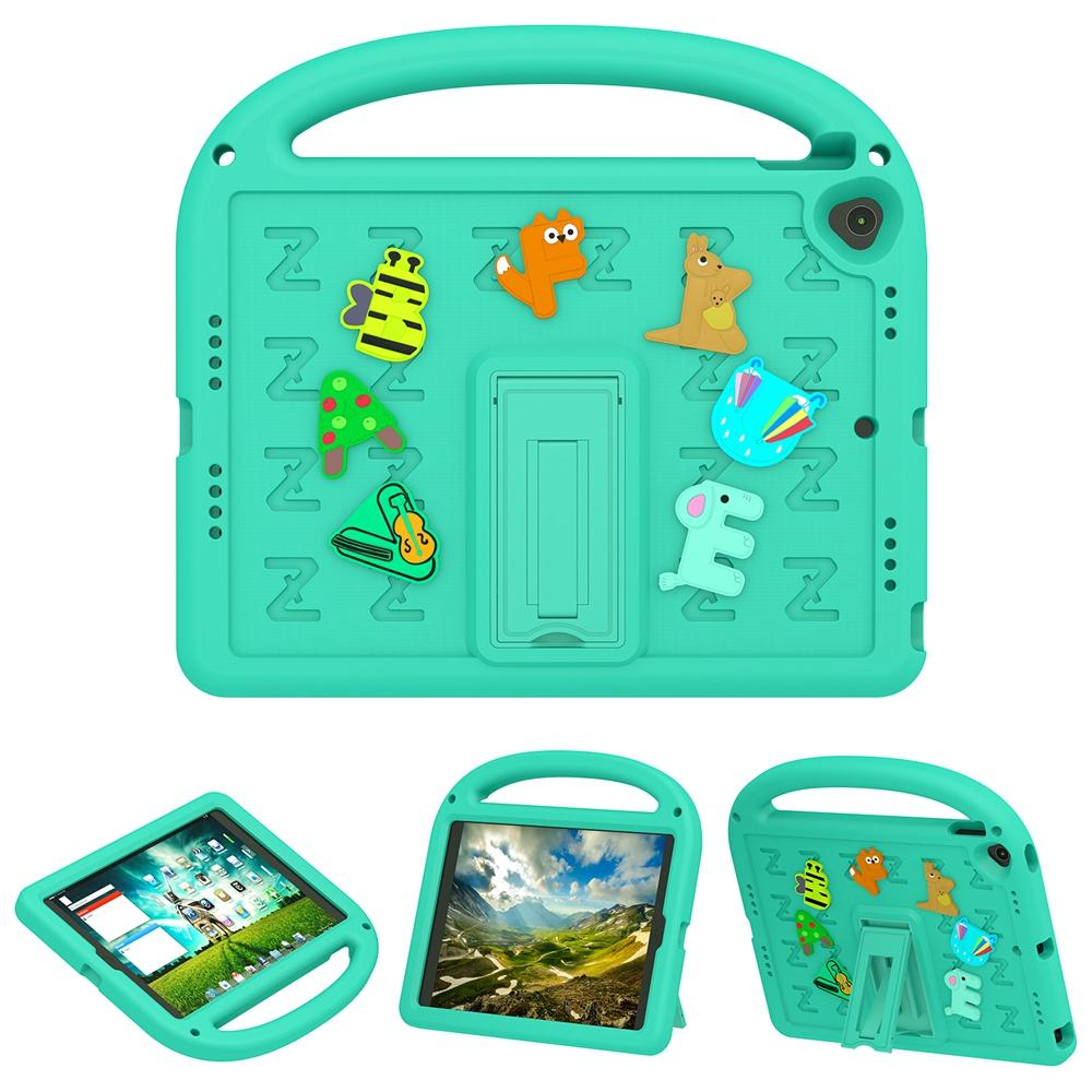 For Apple iPad 10.2 2019 2020 2021 7th 8th 9th Gen A2197 A2270 A2602 Case Kids Safe Cartoon Letter Portable EVA Shockproof Stand Tablet Cover