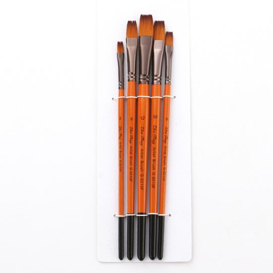 5Pcs Artist Nylon Hair Paint Brushes Acrylic Watercolor Oil Painting Pen
