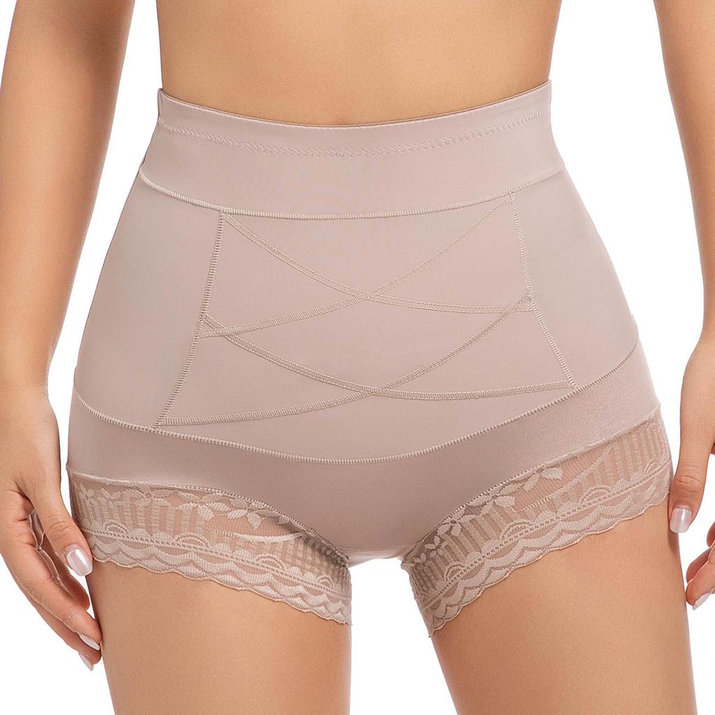 Women Shapewear Tummy Control Panties High Waisted Girdle Body Shaper Postpartum Slimming Underwear Lace Shaping Briefs