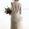 French light wedding dress 1011 new bridal temperament simple dress princess style fishtail travel photo wedding dress