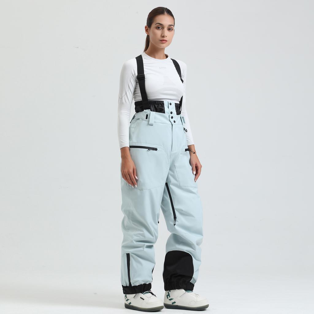 2025 New Unisex Ski Pants Women Windproof Waterproof Snow Pant Warm Breathable Thickened Winter Outdoor Snowboarding Trousers