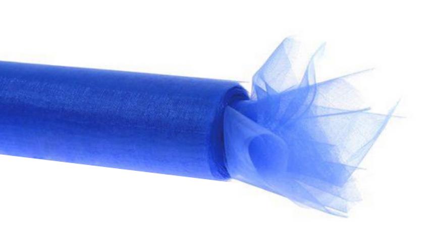 Decorative Organza 36Cm*10Y, Blue, 1 Pc.