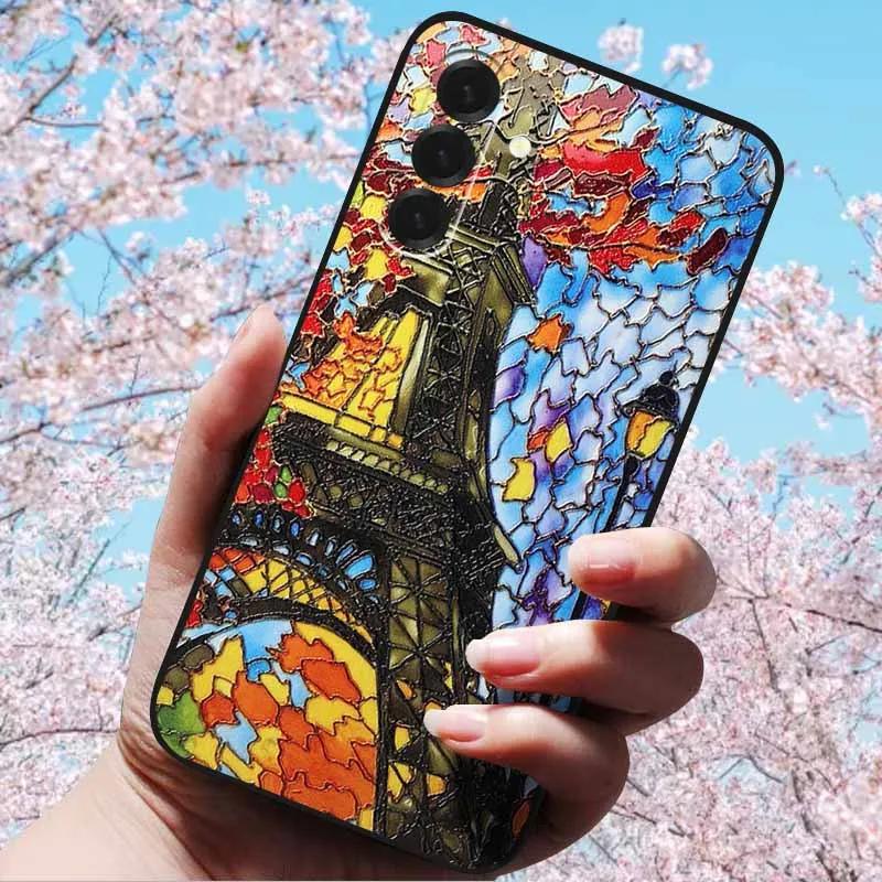 3D Relief Embossed Retro For Galaxy A17 5G Case Soft Silicone Back Cover Cases For SAMSUNG Galaxy A17 A17 5G 3D TPU Relief Cases