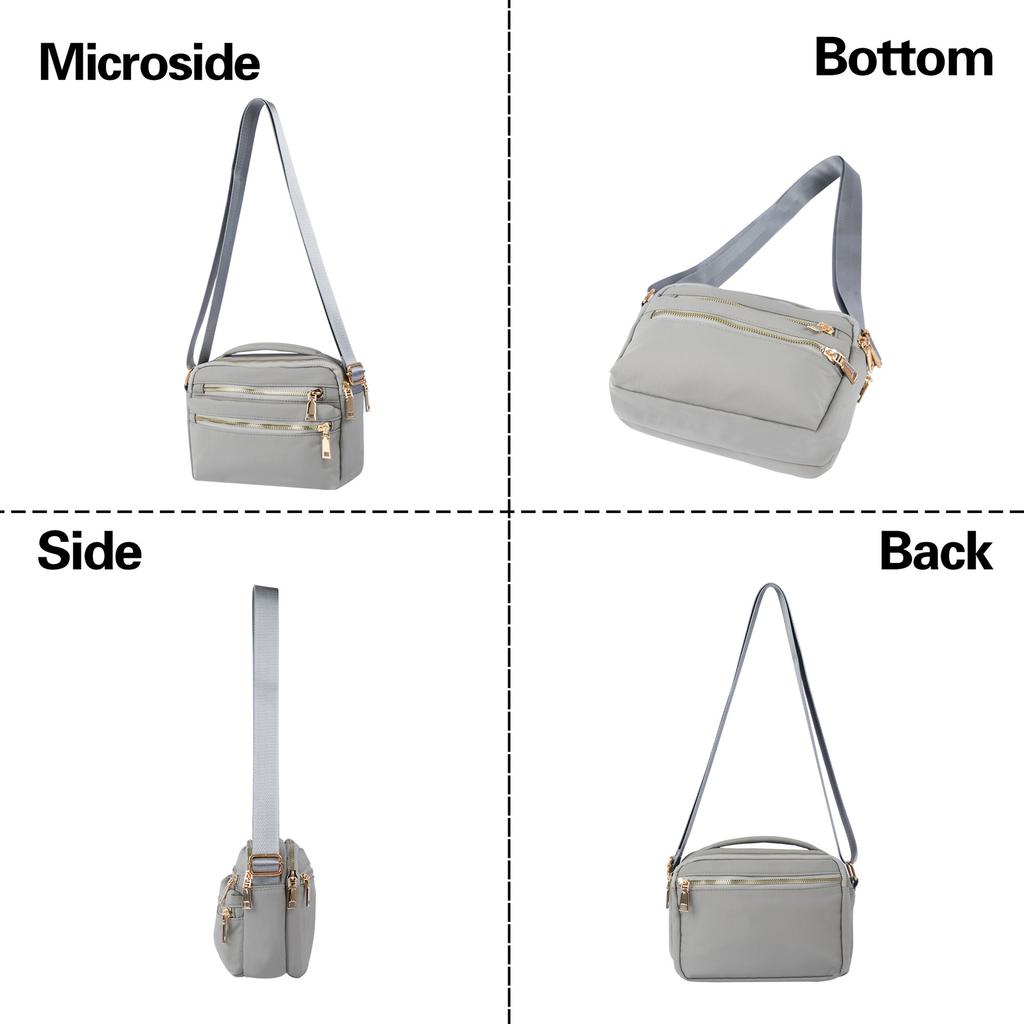 Borsa a Spalla Multifunzionale Moda Donna Casual Borsa a Mano Anti-Schizzi Borsa a Tracolla in Nylon
