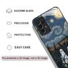 Custodia per Telefono in Vetro Temperato con Fantasia Astratta Fantasma Divertente per Samsung Galaxy A06 A55 A54 A53 A52 A36 A14 A15 A31 Copertura Posteriore Y2K