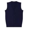 100% Pure Wool Men's Winter 2025 Cardigan Vest - Sleeveless, Middle-aged Style Sweater