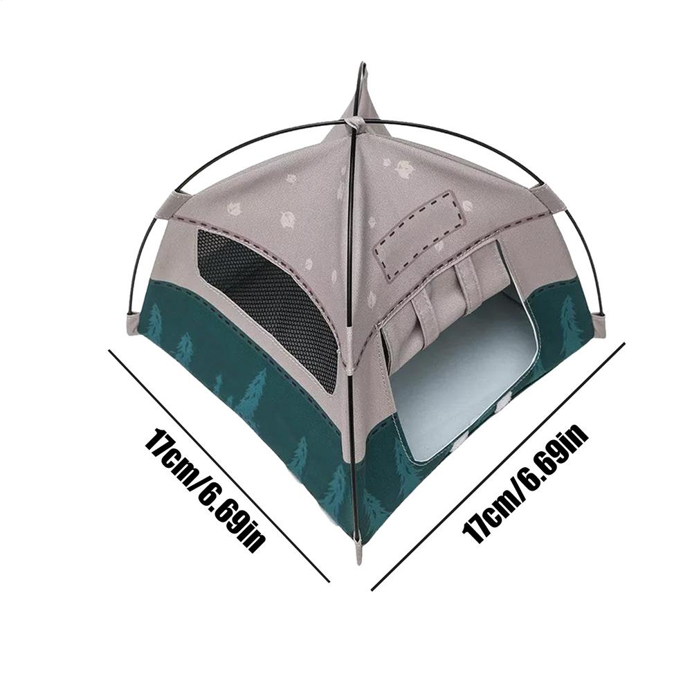 1:12 Scale Mini Camping Tent Model Decoration Oxford Cloth Simulated Outdoor Tent Ornament Doll Pretend Play Tent Photo Props