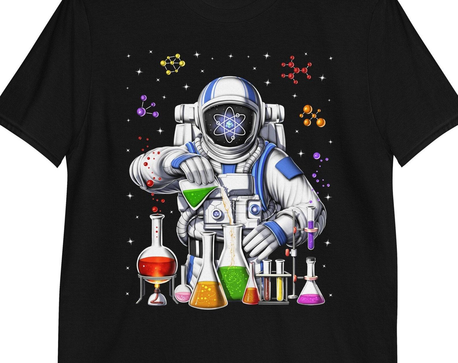 Astronaut Chemistry Scientist T-Shirt, Science Chemist Tee 150