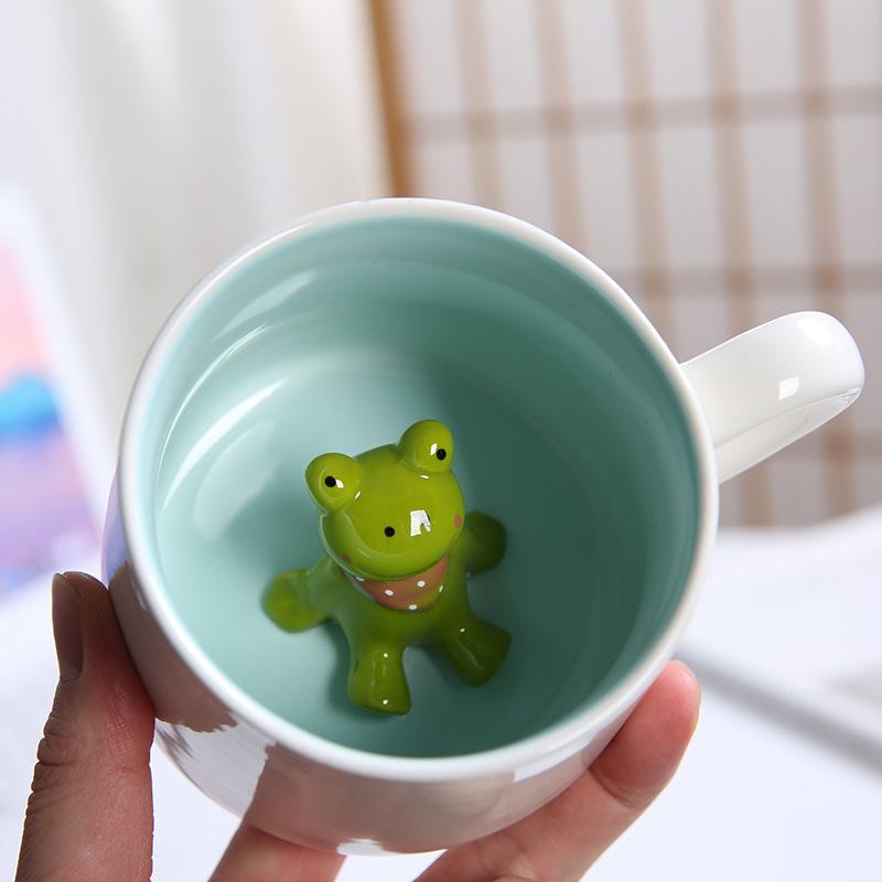 Cartoon Animals Ceramic Mugs Coffee Milk Juice Lemon Tea Cup Cute Kids Mug Home Office Drinkware for Kitchen Accessories