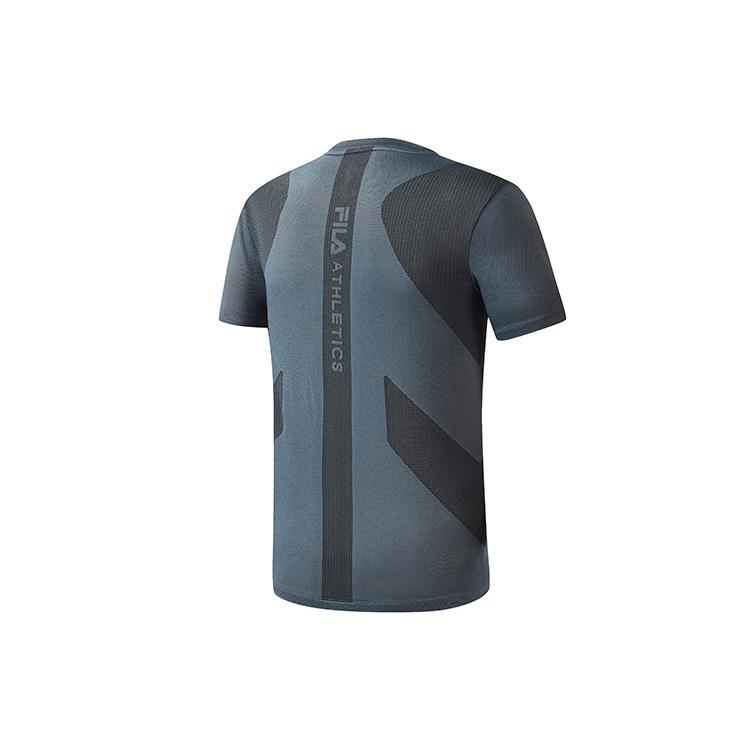 New FILA T Shirt Men's Iron Paint Blue A11M321120F-DB