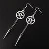 New Gothic Five-Pointed Star Dagger Earrings: Dark Supernatural Charm & Unique Friendship Gift