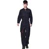 Korean-Style Gray Multi-Pocket Workwear Jumpsuit for Auto Repair and Labor Protection