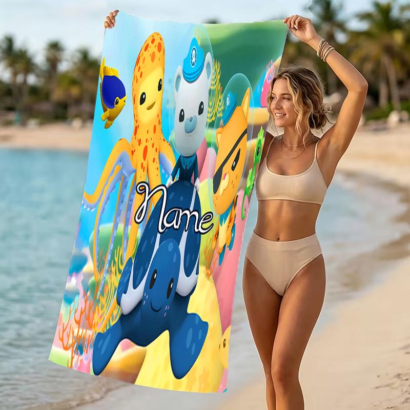 Customizable Personalized Beach Towels Octonauts Themed designs.Suitable for the Beach, Yoga, Sports;ideal As Beach Accessories