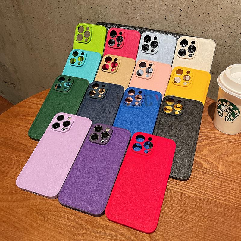 Hohe Qualität Korea Retro Leder Pu Weiche Telefon Fall Für Iphone 13 12 11 14 Pro X Xs Max Xr 7 8 Plus Se Mini Luxus Zurück Abdeckung