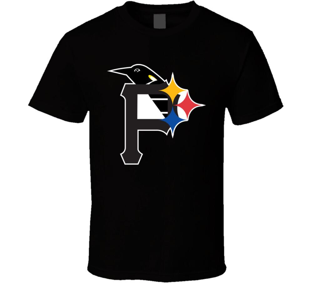 Pittsburgh Pennsylvania Pro Sports Teams Logo Mashup City Pride Fan T Shirt Mens Womens Tees Top M