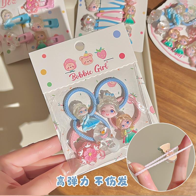 Princess Elsa Children'S Hairpin Cute Super Cute Girl Bangs Hair Band Bb Clip Baby Forehead Broken Hair Card Hair Accessories