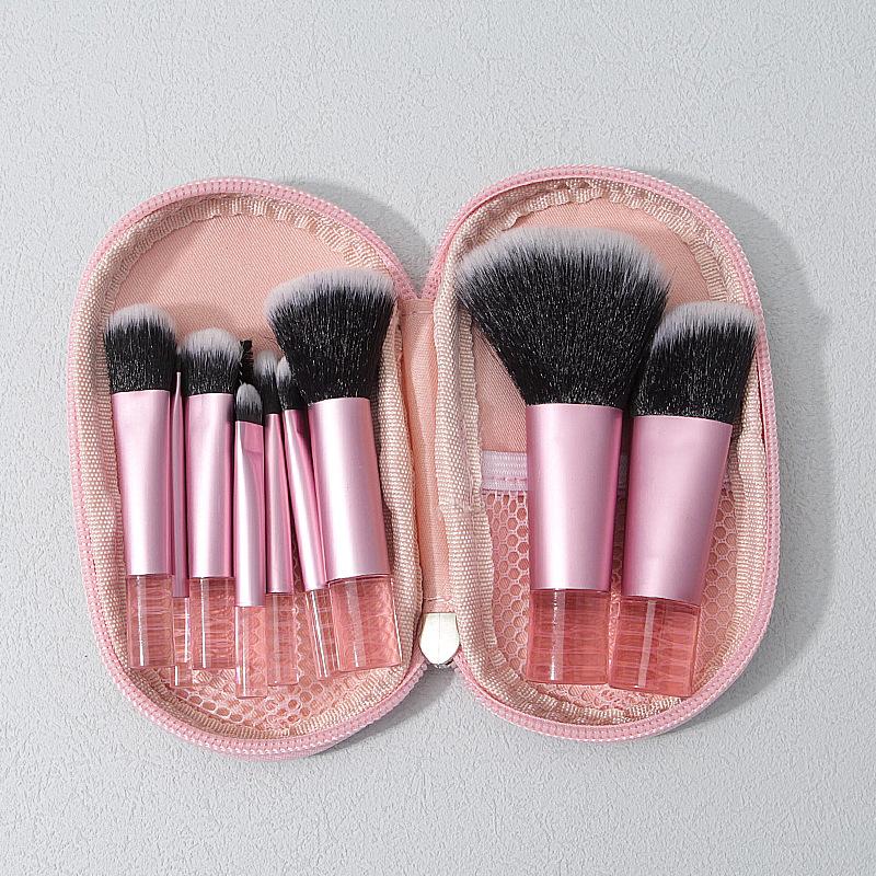 Mini Reise Make-up Pinsel Set Tragbar Puder Rouge Nasenkontur Lidschatten Pinsel Buntes Schönheitswerkzeuge Kit