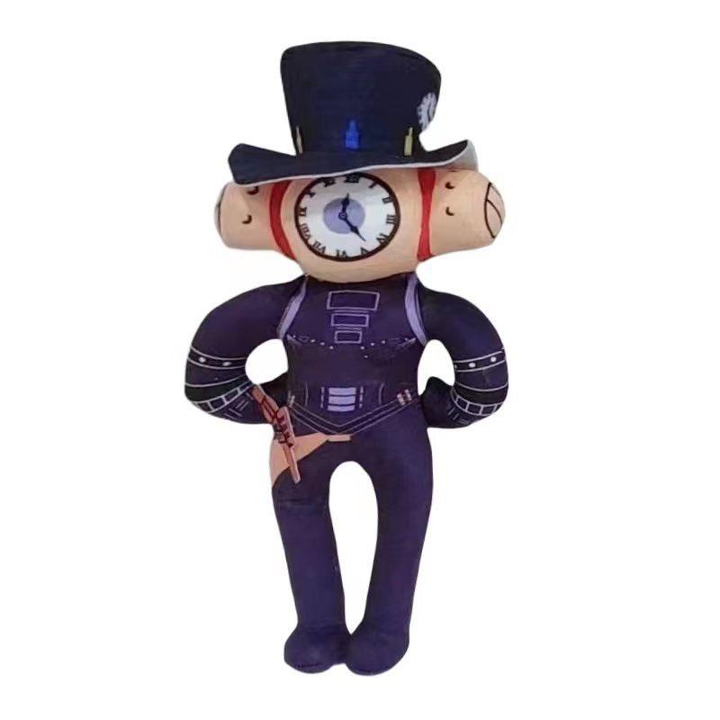 

Плюшевая игрушка Скибиди Туалет Мягкая и приятная на ощупь набивная кукла для детей Clock