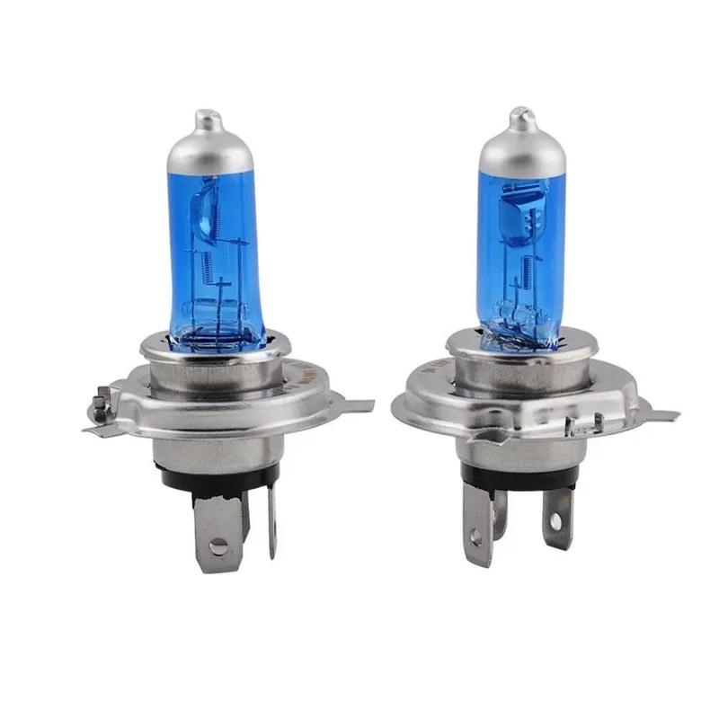 1-4pairs Car Auto Lamps Xenon Lamp Super Bright Halogen Car Headlight Super LED Bulbs White 12V H4 H7 Headlamps Kit Bulbs 7