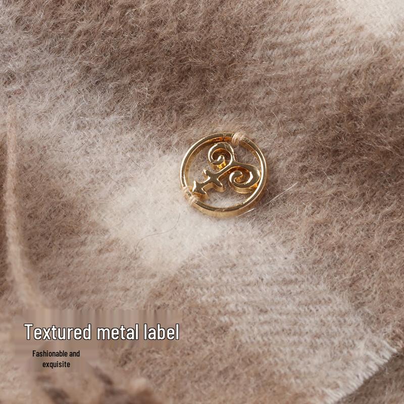 Hengyuanxiang Women's Plaid Cashmere Blend Scarf Shawl