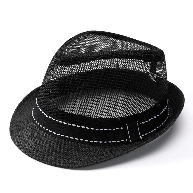

Hat men s summer top hat sun hat cool hat casual outdoor mesh summer breathable straw hat M（56-58cm）