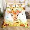 Animal Giraffe Duvet Cover 3D Digital Printing Three-Piece Bedding Set