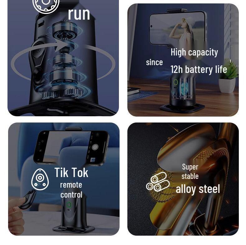 360° Auto-Rotating Selfie Stick & Gimbal with Face Tracking