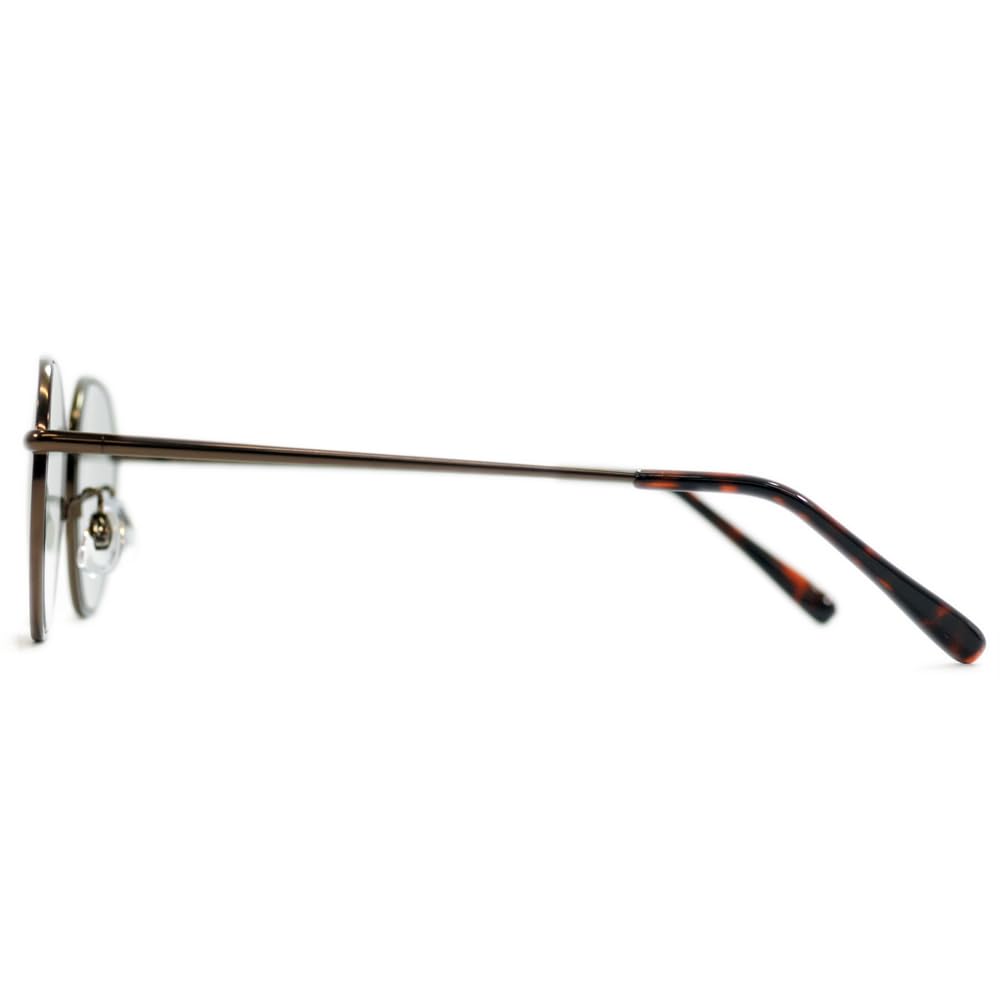 Fashion Crown Polygonal Light Colored UV 3386 [MERRY PLEASURE] Sunglasses, Glasses, Panto, Frame, Ultra-thin Frame, Boston, Round, Lenses, Protection,