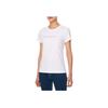Calvin Klein Slim Fit Letter Print Round Neck Short Sleeve T-Shirt Women Tops White J224949-YAF