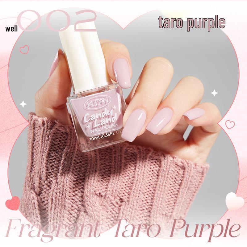 

Быстросохнущий глиттерный нюдовый лак для ногтей - Стойкий, на водной основе, снимаемый пленкой 10ML