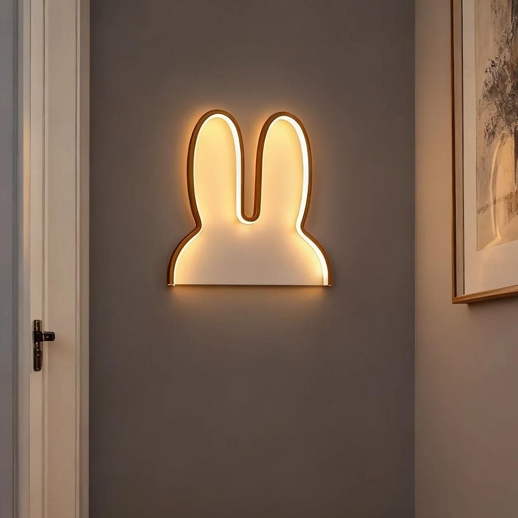 Rabbit Night Lights USB Powered LED Lamp Cute Animal LED Night Lamp Kids Baby Beside Table Lamp Bedroom Nightlight Holiday Gifts