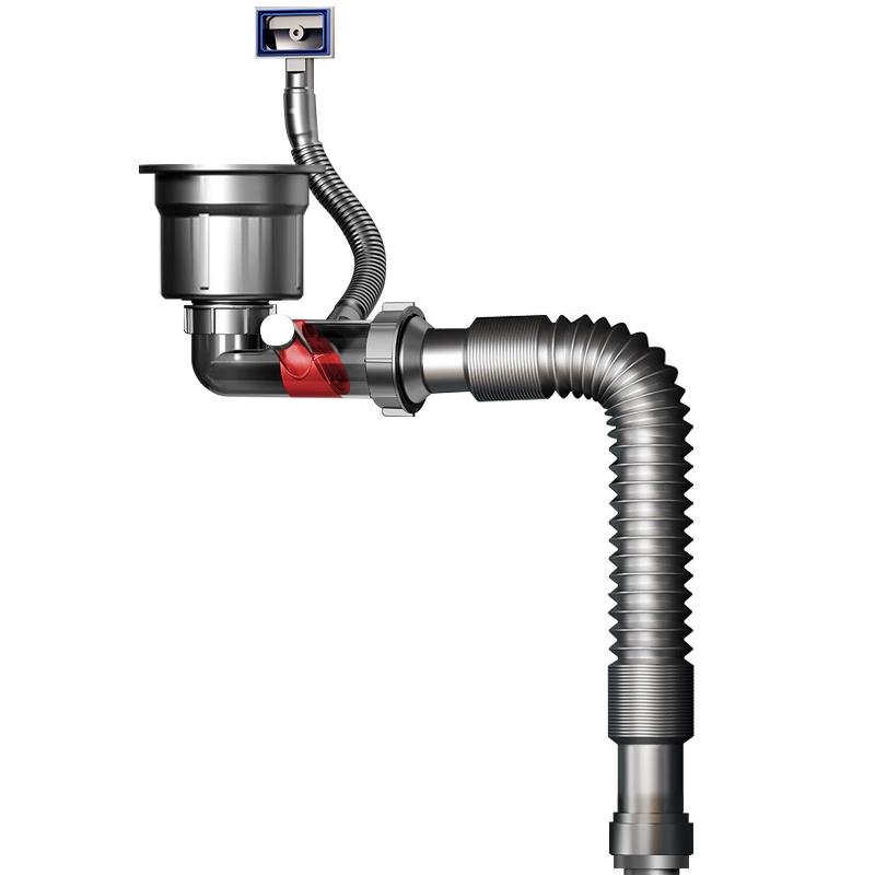 HSPA Single Bowl Kitchen Sink Drain Pipe Kit