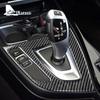 AIRSPEED for BMW F20 F21 LHD Car Interior Carbon Fiber Gear Shift Panel Cover Trim Car Stickers 1 Series 116i 118i Accessories