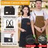 Water Proof Thickened Canvas Apron Wipe Hands Fashion Adult Apron  Household
