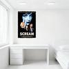 Scream Filmplansch Vintage Metallplåtskylt Skräckfilm Väggkonst David Arquette Neve Campbell Drew Barrymore Inredning för Hem Man