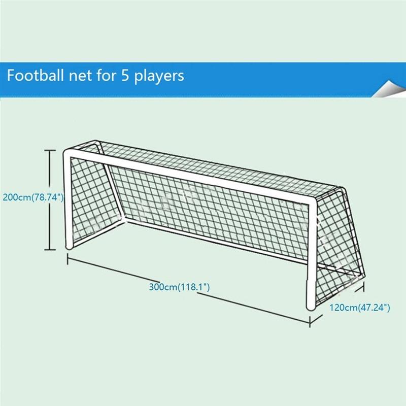 Fotbalová síť pro fotbalovou branku Junior Sportovní trénink 3m x 2m 1.2m x 1.8m Fotbalová síť Skládací Přenosná Fotbalová síť Děti