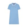 SS24 Modern Heritage Series Brand Logo Fashion Sports Casual Daily Polo Neck Pullover Short Sleeve Dress Women Dresses Misty-Blue F11W421311FBU