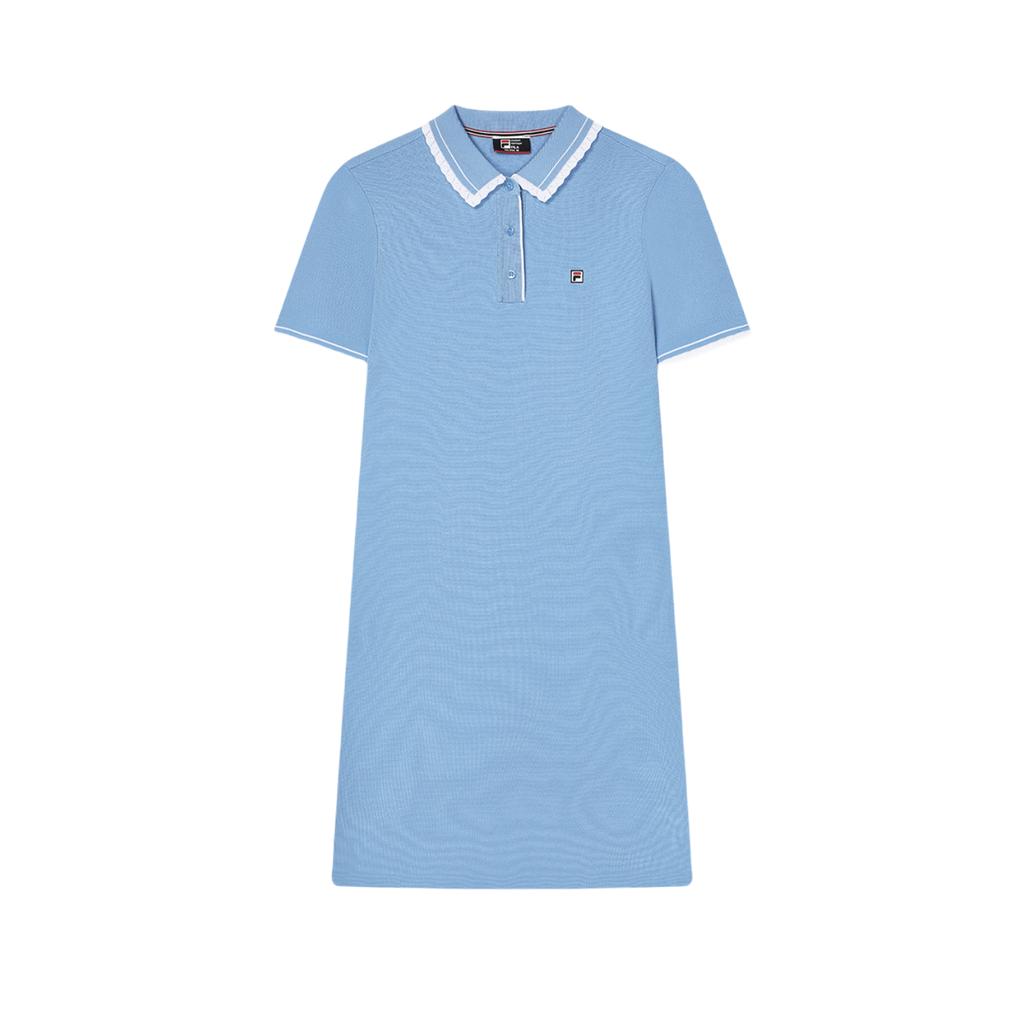 New FILA SS24 Short-Sleeved Dresses Women's Serene Sky Blue F11W421311FBU
